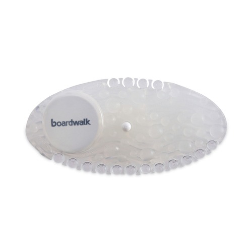 Odor Control | Boardwalk CURVP010I060M17AAS8100 Solid Curve Air Freshener - Mango Fragrance, Clear (10/Box) image number 0