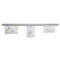 Office Jansan | Advantus 1025 1.5 in. x 12 in. Grip-A-Strip Display Rails - Satin Aluminum image number 2