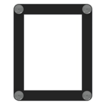 Deflecto 8.5 x 11 Insert Superior Image Window Display - Clear/Black