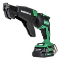 Just Launched | Metabo HPT W18DAQBM 18V MultiVolt Brushless Lithium-Ion Cordless Drywall Screw Gun Kit with Collated Screw Magazine and 2 Batteries (2 Ah) image number 4