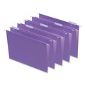  | Universal UNV14120EE 1/5-Cut Tab Deluxe Bright Color Hanging File Folders - Letter Size, Violet (25/Box) image number 1