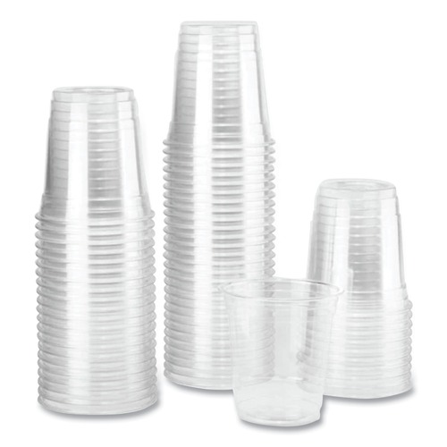 Cups and Lids | Karat C-KC8 8 oz. PET Plastic Cups - Clear (1000/Carton) image number 0