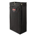 Utility Carts | Rubbermaid Commercial 2202530 10.5 in. x 16.8 in. x 33 in. 30 Gallon Fabric Cleaning Cart Bag for Rubbermaid Commercial Housekeeping and Janitorial Carts - Black (4/Carton) image number 0