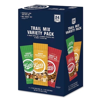 Green Rabbit 83610 Trail Mix Variety Pack - Assorted Flavors (24/Carton)