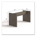 Office Desks & Workstations | Alera LGC-BL2 50 in. x 22 in. x 28 in. Seville 96 in. Wide Conference Table Base - Walnut image number 5