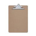  | Universal UNV40304VP 1.25 in. Clip Capacity 8.5 in. x 11 in. Hardboard Clipboard - Brown (3/Pack) image number 0