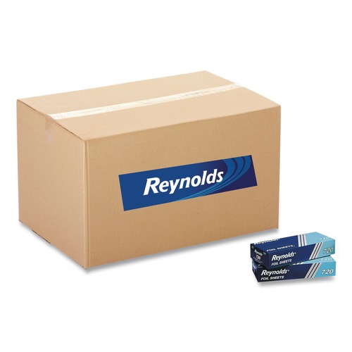 Food Service | Reynolds Wrap 000000000000000720 10.75 in. x 12 in. Pop-Up Interfolded Aluminum Foil Sheets (2400/Carton) image number 0