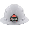 Hard Hats | Klein Tools 60407 Vented Full Brim Hard Hat with Cordless Headlamp - White image number 3
