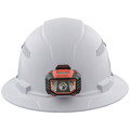 Hard Hats | Klein Tools 60407 Vented Full Brim Hard Hat with Light - White image number 3