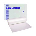 Trash Bags | Boardwalk V7658ENKR01 38 in. x 58 in. 60 gal. 19 mic High-Density Can Liners - Natural (150/Carton) image number 0