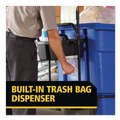 Trash & Waste Bins | Rubbermaid Commercial 2221459 BRUTE 25.45 in. x 12.82 in. x 15 in. Ergonomic Rotomolded Tilt Truck Handle and Caddy - Black image number 2