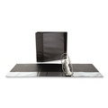 Office Jansan | Universal UNV20998 11 in. x 8.5 in. 5 in. Capacity 3 Rings Slant-Ring View Binder - Black image number 2