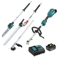 Lawn Mowers | Factory Reconditioned Makita XUX02SM1X5-R 18V LXT Brushless Lithium-Ion Cordless Power Head Kit with Attachments (4 Ah) image number 0
