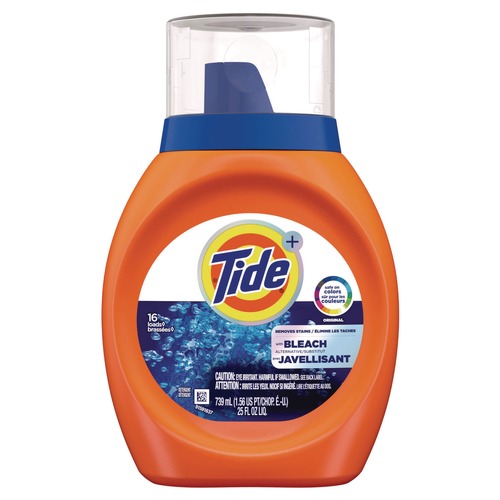 Cleaning & Janitorial Supplies | Tide 80353520 Plus 16 Loads HE Compatible Bleach Alternative Liquid Laundry Detergent - Original Scent (6/Carton) image number 0