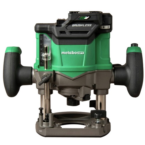 Plunge Base Routers | Metabo HPT M3612DAQ4M 36V MultiVolt Brushless Lithium-Ion Cordless Plunge Router (Tool Only) image number 0