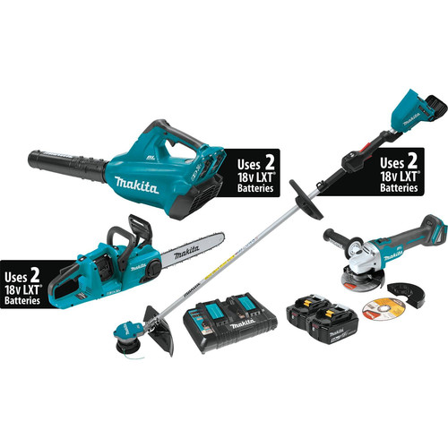 Outdoor Power Combo Kits | Makita XT331PTX 18V X2 (36V) LXT Brushless Lithium-Ion 4-Tool Combo Kit with 2 Batteries (5 Ah) image number 0