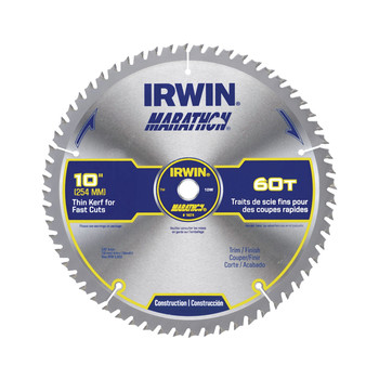 Irwin 14074 Marathon 10 in. 60 Tooth Miter Table Saw Blade
