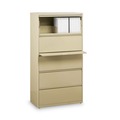 Office Filing Cabinets & Shelves | Alera 26143 30 in. x 18.62 in. x 67.62 in. Five Legal/Letter/A4-Size File Drawers Lateral File Cabinet - Putty image number 1