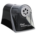 Office Jansan | Westcott 15509 5 in. x 7.5 in. x 7.25 in. AC-Powered iPoint Evolution Axis Pencil Sharpener - Black/Silver image number 0