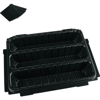 Makita MAKPAC Interlocking Case 3 Row Insert Tray with 6 Dividers and Foam Lid