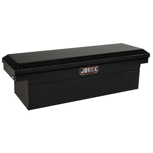 Crossover Truck Boxes | JOBOX JAC1387982 Aluminum Single Lid Deep Full-size Crossover Truck Box (Black) image number 0