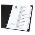 Office Jansan | Avery 11132 Ready Index 11 in. x 8.5 in. 8-Tab 1 to 8 Customizable TOC Dividers - Black and White (1-Set) image number 4