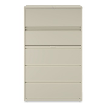 Alera 42 in. x 18.63 in. x 67.63 in. 5 Legal/Letter/A4/A5 Size Lateral File Drawers - Putty
