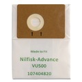 Bags and Filters | Green Klean GK-VU500 Fits Advance VU500 Replacement Vacuum Bags (10/Carton) image number 2