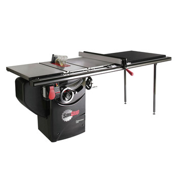 TABLE SAWS | SawStop PCS175-TGP252 110V Single Phase 1.75 HP 14 Amp 10 in. Professional Cabinet Saw with 52 in. Professional Series T-Glide Fence System