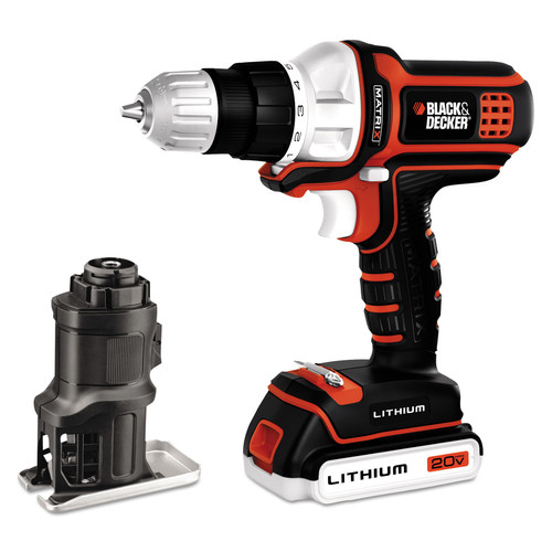 Combo Kits | Factory Reconditioned Black & Decker BDCDMT120JSR 20V MAX Cordless Lithium-Ion Matrix Drill and Jig Saw Combo Kit image number 0