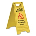 Safety Signs | Gritt Commercial GRI184YEL3PK 11.8 in. x 12 in. x 24 in. Caution Wet Floor Sign - Yellow (3/Carton) image number 7