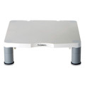 Office Jansan | Fellowes Mfg Co. 91712 13.38 in. x 13.63 in. x 2 in. to 4 in. 60 lbs. Standard Monitor Riser for 21 in. Monitors - Platinum/Graphite image number 1