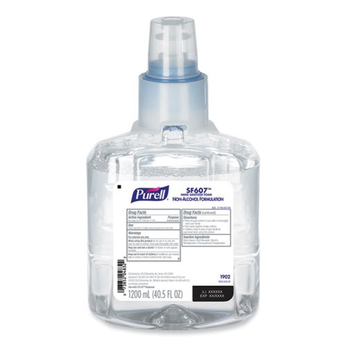 Hand Sanitizers | PURELL 1902-02 SF607 1200 mL Instant Foam Hand Sanitizer Refill - Fragrance Free (2/Carton) image number 0