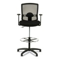  | Alera ALEET4614 Etros Series 25.19 in. to 35.23 in. Seat Height Mesh Stool - Black image number 2