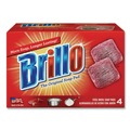 Cleaning Tools | Brillo 53304 2.5 in. x 3 in. Steel Wool Soap Pads - Gray/Pink (12/Carton) image number 4