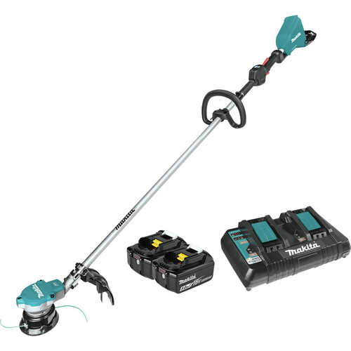 String Trimmers | Makita XRU15PT 18V X2 (36V) LXT Brushless Lithium-Ion Cordless String Trimmer Kit with 2 Batteries (5 Ah) image number 0