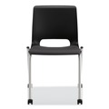  | HON HMG2.N.A.ON.CU10.PLAT Motivate 300 lbs. Capacity Four-Leg Stacking Chair - Onyx/Black/Platinum (2/Carton) image number 2