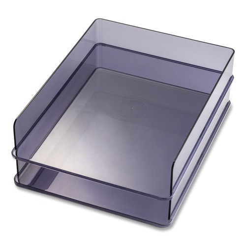 Office & Office Supplies | Officemate 21040 Letter Tray 1 Section Letter Size Files 10.16-in x 12.8-in x 2.76-in Gray 2/Pack image number 0