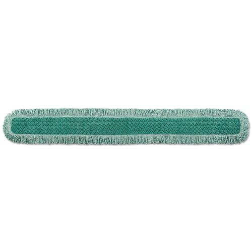 Mops | Rubbermaid Commercial HYGEN FGQ46000GR00 Microfiber Cut-End 60 in. HYGEN Dust Mop Heads With Fringe - Green image number 0