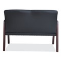  | Alera ALERL2219M Reception Lounge WL Series 44.88 in. x 26.13 in. x 33 in. Loveseat - Black image number 3