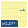 Office Jansan | Roaring Spring 74712 8.5 in. x 11 in. 40-Sheet Recycled Pad - Wide/Legal Rule, Canary-Yellow (1-Dozen) image number 2