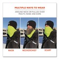 Masks | Ergodyne 16961 N-Ferno 6960 One Size Fits Most Fleece Neck Gaiter - Hi-Vis Lime image number 2