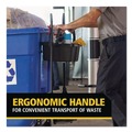 Trash & Waste Bins | Rubbermaid Commercial 2221459 BRUTE 25.45 in. x 12.82 in. x 15 in. Ergonomic Rotomolded Tilt Truck Handle and Caddy - Black image number 1