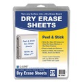 C-Line 57911 8.5 in. x 11 in. Peel and Stick Dry Erase Sheets - White (25/Box) image number 0
