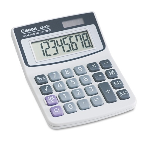  | Canon 4075A007 8-Digit LCD LS82Z Minidesk Calculator image number 0