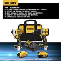 Combo Kits | Factory Reconditioned Dewalt DCK249E1M1R 20V MAX XR Brushless Lithium-Ion 1/2 in. Cordless Hammer Drill Driver and Impact Driver Combo Kit with (1) 1.7 Ah and (1) 4 Ah Battery image number 1