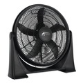 Floor Fans | Alera FAN203 120V 0.65 Amp 20 in. Corded 3-Speed Plastic Super-Circulator Tilt Fan - Black image number 0