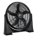 Floor Fans | Alera FAN203 120V 0.65 Amp 20 in. 3-Speed Plastic Super-Circulator Tilt Fan - Black image number 0