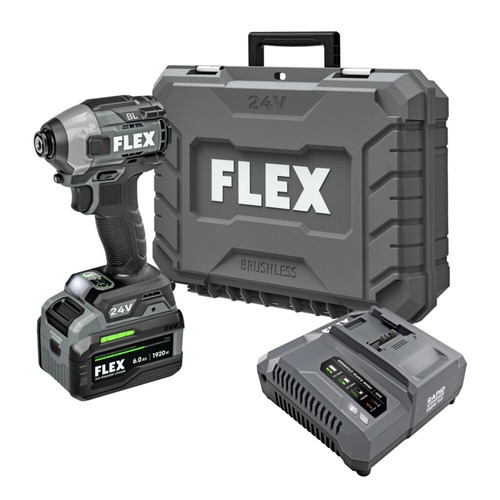 Impact Drivers | FLEX FX1371A-1H 24V Stacked Lithium Advantage Brushless 1/4 in. Cordless Quick Eject Hex Impact Driver with Multi-Mode Kit (6 Ah) image number 0