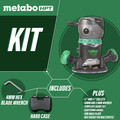 Plunge Base Routers | Metabo HPT KM12VCM 2-1/4 HP Variable Speed Plunge and Fixed Base Router Kit image number 1